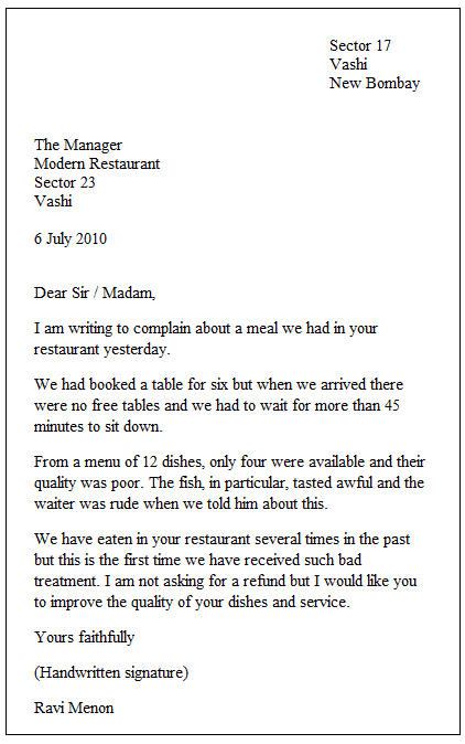 Format Of Formal Letter from www.perfectyourenglish.com