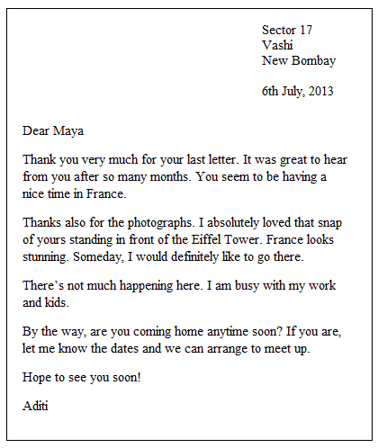 business letter format example. Letter