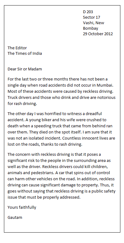 Letter To The Editor Template For Students from www.perfectyourenglish.com