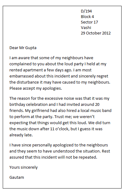 Apology Letter Sample Formal Sample apology letter