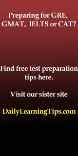 preparation tips for IELTS, GRE, GMAT and CAT
