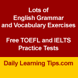 English Grammar and Vocabulary Tests