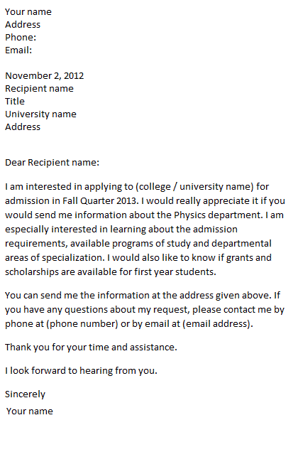 Formal Request Letter Format from www.perfectyourenglish.com